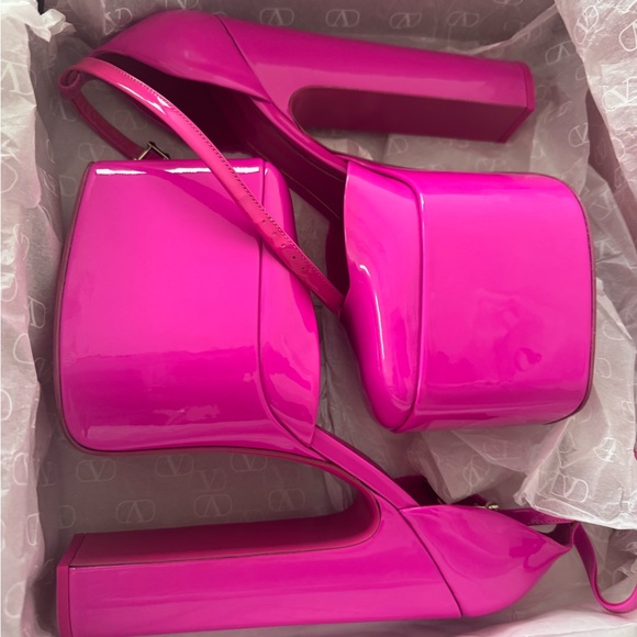 Valentino Garavani Discobox 180 patent-leather platform pumps size 40.5 new box - Picture 9 of 16